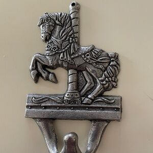 Metal carousel horse hook